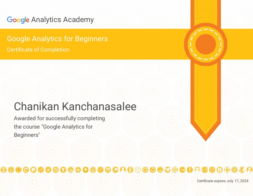 Certificate-Beginner-Google-Analytics-Chanikan-Kanchanasalee